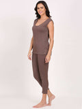 Touch Wool Women's Thermocot Sleeveless Combo (Upper+Lower)