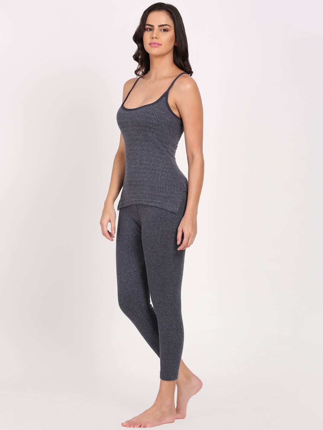 Touch Wool Women's Quilted Thermal Camisole Combo (Upper+Lower)