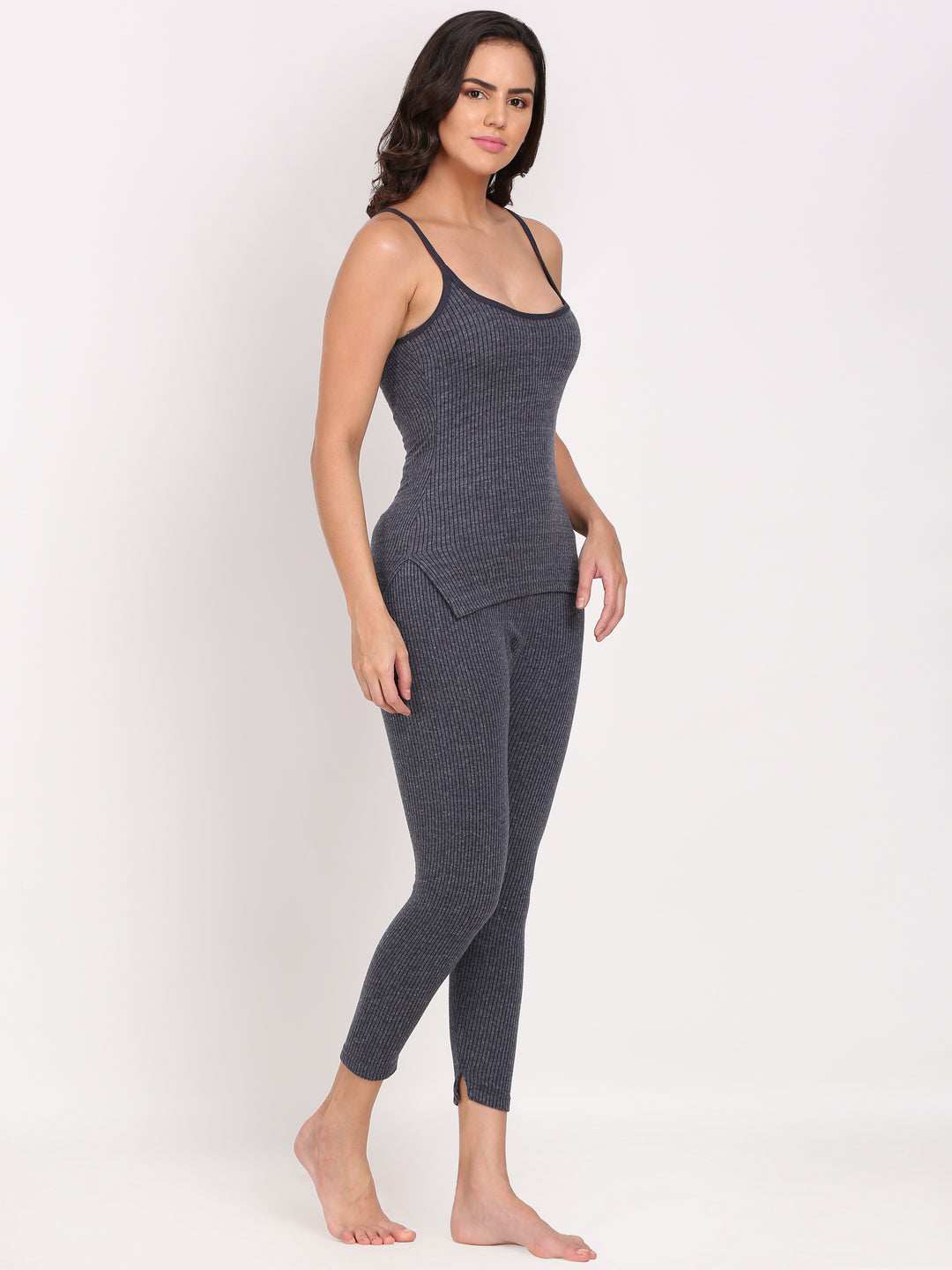 Touch Wool Women's Quilted Thermal Camisole Combo (Upper+Lower)