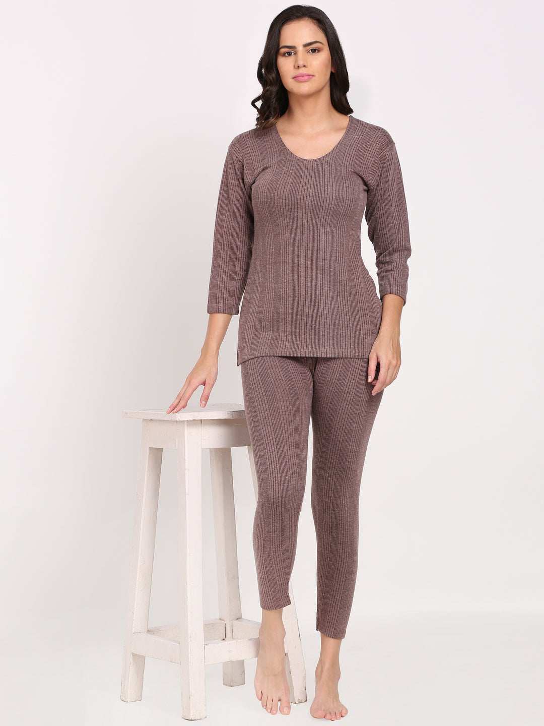 Touch Wool Women's Quilted Thermal Combo (Upper+Lower)