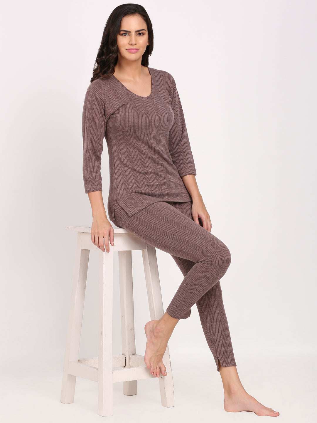 Touch Wool Women's Quilted Thermal Combo (Upper+Lower)