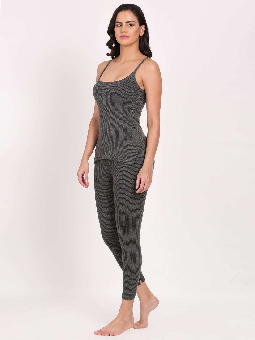 Touch Wool Women's Quilted Thermal Camisole Combo (Upper+Lower)