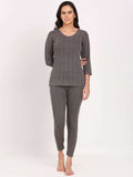 Touch Wool Women's Quilted Thermal Combo (Upper+Lower)