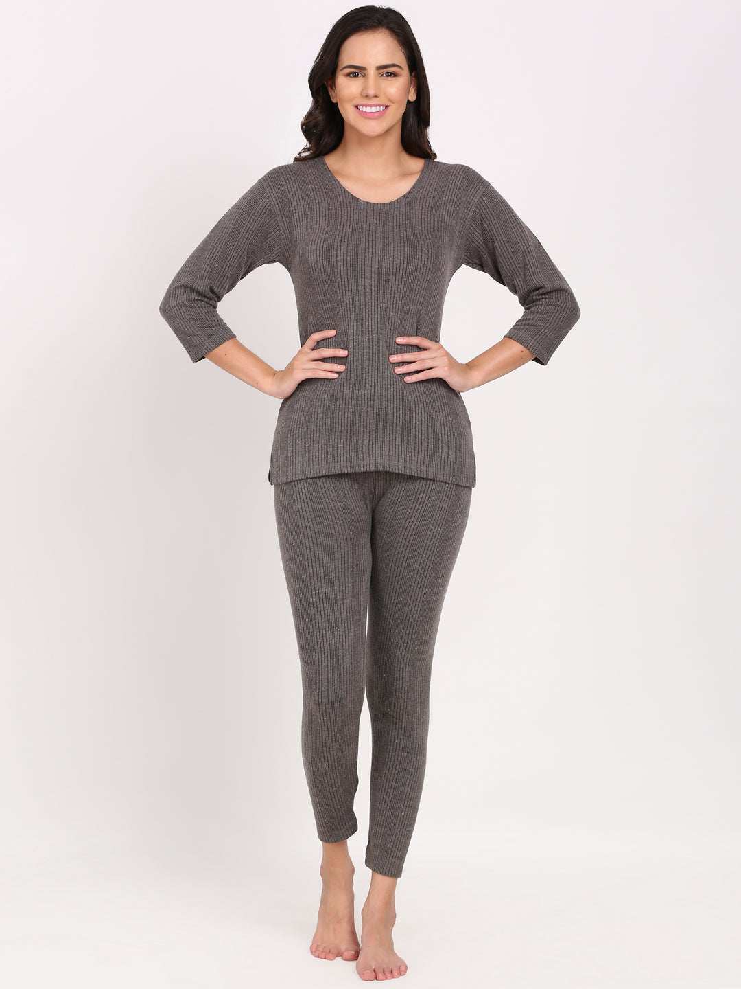 Touch Wool Women's Quilted Thermal Combo (Upper+Lower)