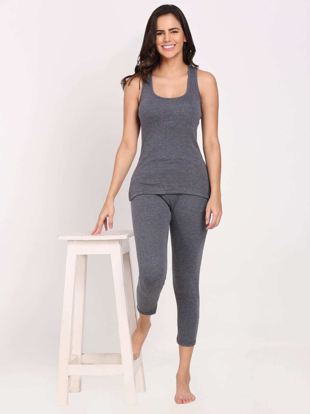 Touch Wool Women's Thermal Sleeveless Combo (Upper+Lower)