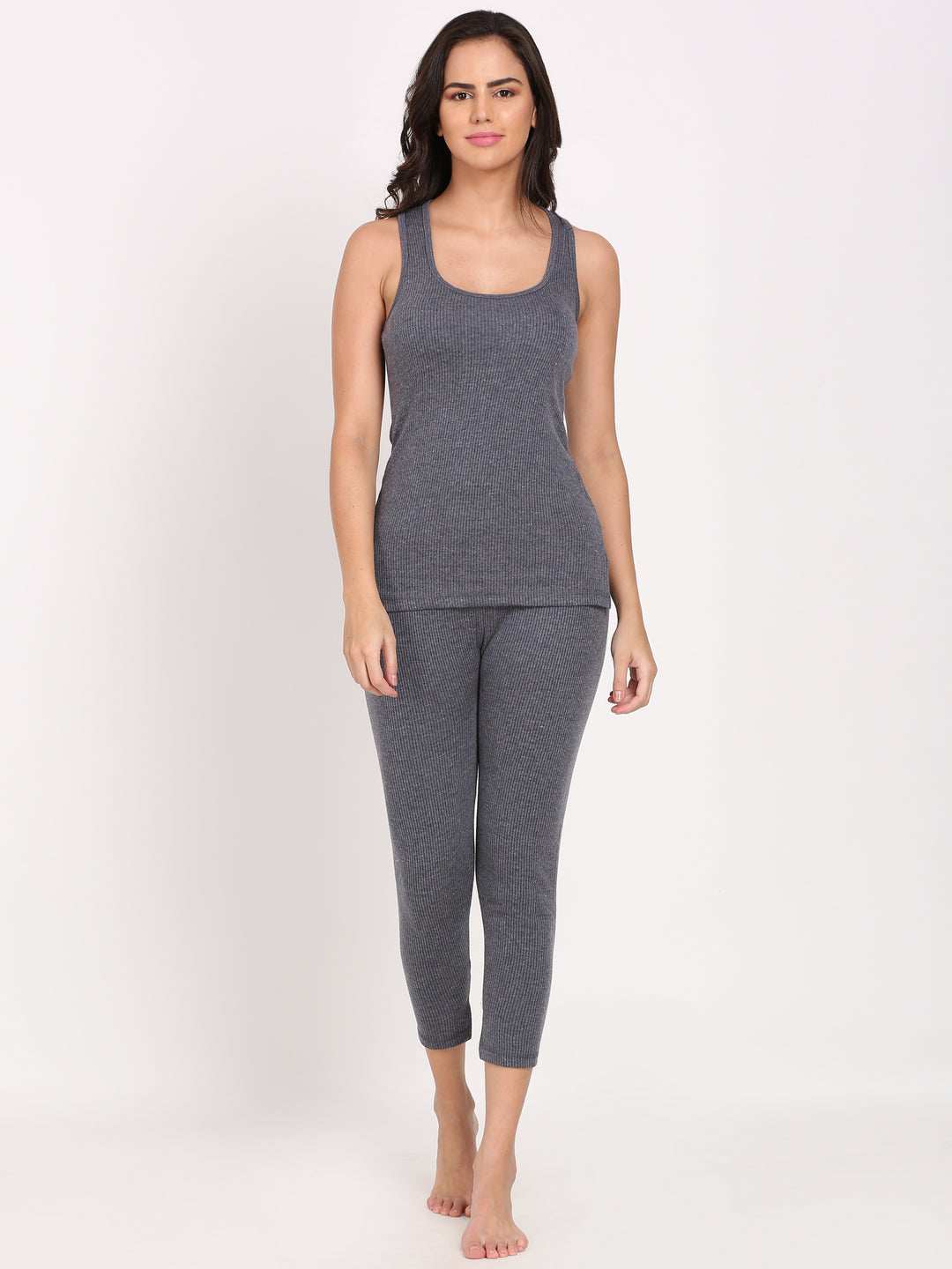 Touch Wool Women's Thermal Sleeveless Combo (Upper+Lower)