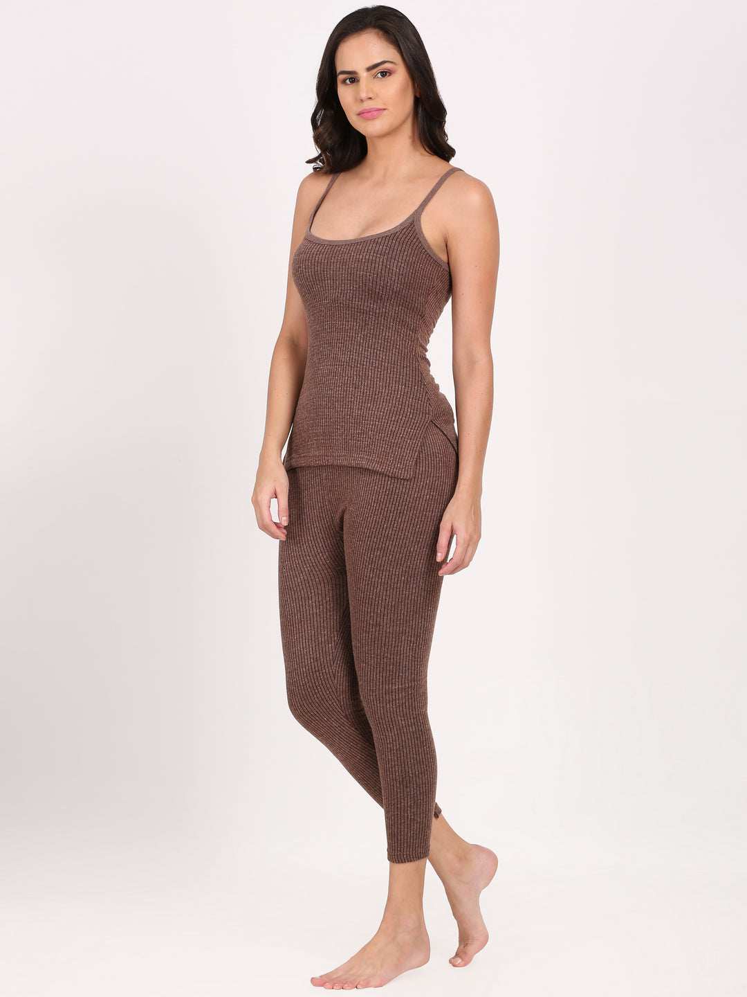 Touch Wool Women's Quilted Thermal Camisole Combo (Upper+Lower)